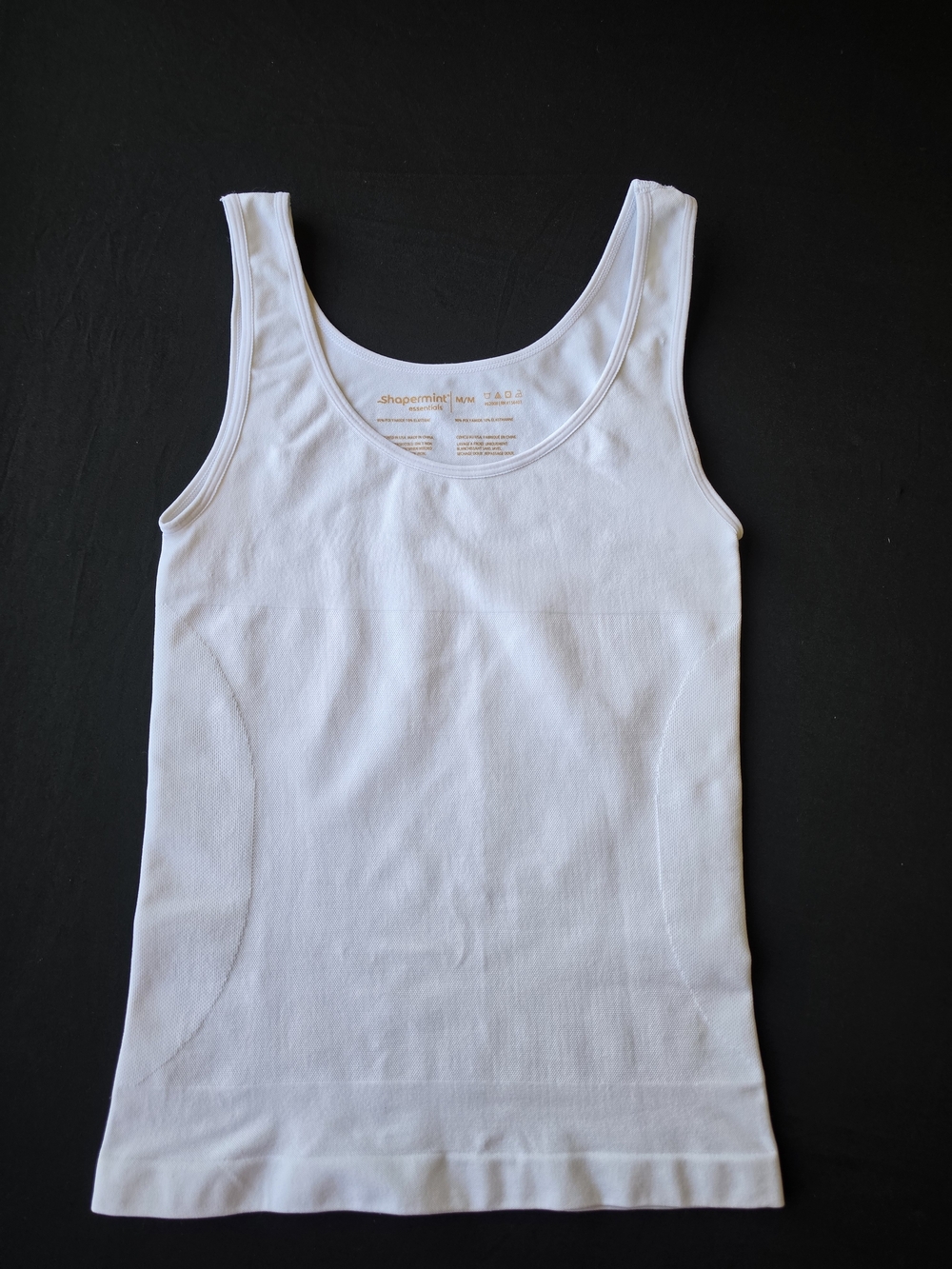 Shapermint Women's White Seamless Scoop Tank